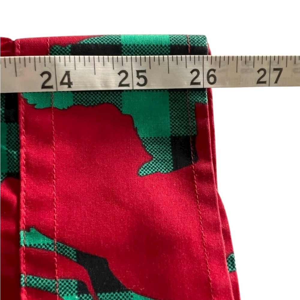 Men’s holiday Christmas button down buffalo plaid shirt by North Pole - size XL - Picture 10 of 11